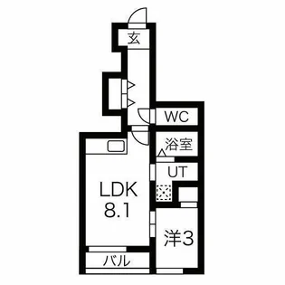 スカイヴィレッジ(Sky village)盛南II【1階】の間取り