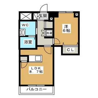 市川妙典レジデンス【2階】の間取り