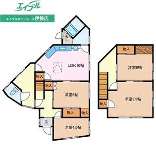 三重県伊勢市二見町三津【一戸建】の間取り