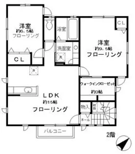 栂の森【2階】の間取り