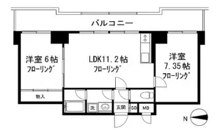 ル・三番町【5階】の間取り