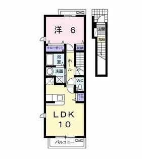 アルカンシェル市原 C【2階】の間取り