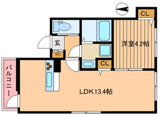 メゾンHM赤羽【1階】の間取り
