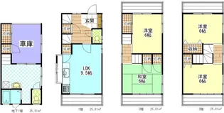 東京都日野市多摩平5【一戸建】の間取り