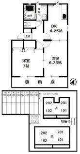 サンキャロット【1階】の間取り