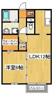 カーサエスポワール【2階】の間取り