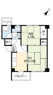 UR助松【5階】の間取り