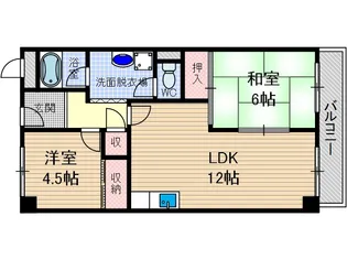ロイヤル千里丘【2階】の間取り