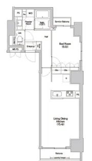 Haluwa芝公園【9階】の間取り