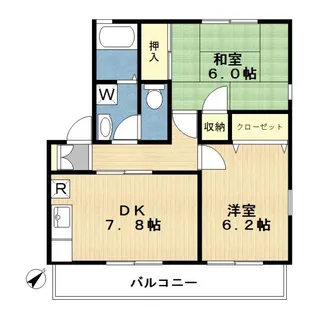 ハイツウィスタリア【1階】の間取り