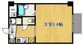 グランドパレス堀川パートII【9階】の間取り