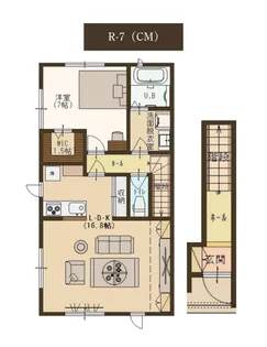 ユーソニアン妙高・渋江Aの間取り