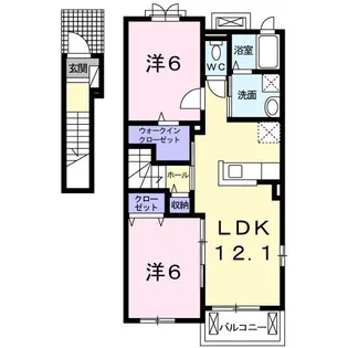 ノ-ル・ボワ I【2階】の間取り