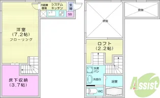 ルナプレナ【1階】の間取り