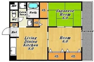 大東マンションII【3階】の間取り