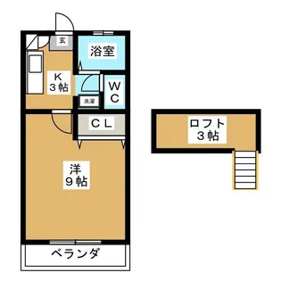 ノーブル1217【1階】の間取り