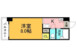 パティオ舟入【4階】の間取り