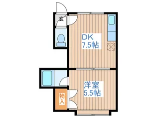 川村ハイツ2【2階】の間取り