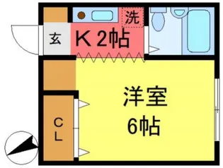 プチメゾン稲生【2階】の間取り