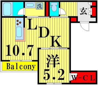 Indigo Blue AYASE【3階】の間取り
