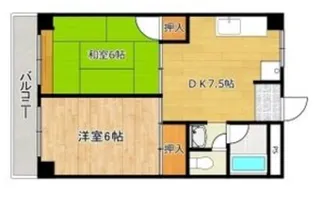 シャトレー東新田【2階】の間取り