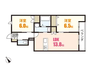 安佐南区長束1丁目ヘーベルメゾン【1階】の間取り