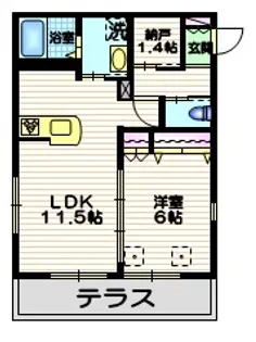 エリタージュ【1階】の間取り