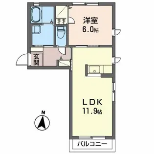 グランディーナ開成MS【2階】の間取り