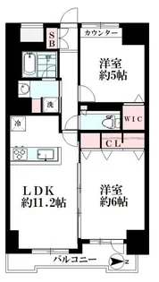 デュオリスタ錦糸町【6階】の間取り