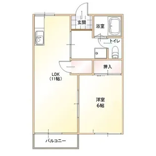 サンライズ(東高橋)【1階】の間取り
