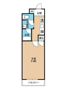 プランドール島崎【3階】の間取り
