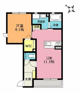 SHMリラフォートA【1階】の間取り