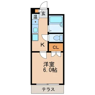SK徳川【1階】の間取り