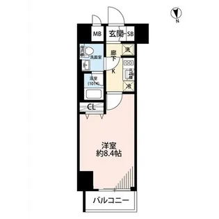 プレール・ドゥーク秋葉原EAST【3階】の間取り