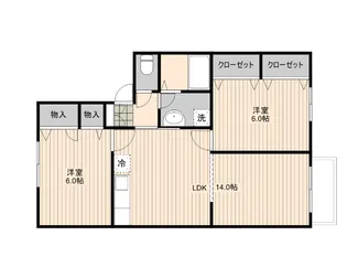 ロイヤル・コート藤C棟【1階】の間取り