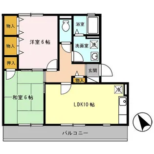 燦コーポ【1階】の間取り