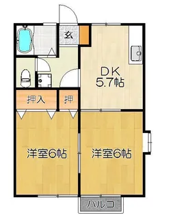 コーネリア神埼 A棟【1階】の間取り