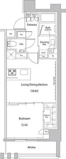 ザ・パークハビオ文京江戸川橋【9階】の間取り