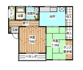リヴァーハウス【1階】の間取り