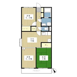 サンクレストKAWADAII【1階】の間取り