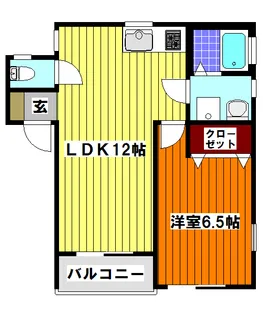 エバンジェールII【1階】の間取り