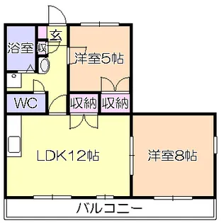 パークサイド3番館【3階】の間取り