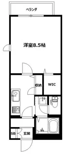 ボヌールハイム【1階】の間取り