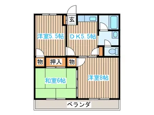 脇澤コーポ【1階】の間取り