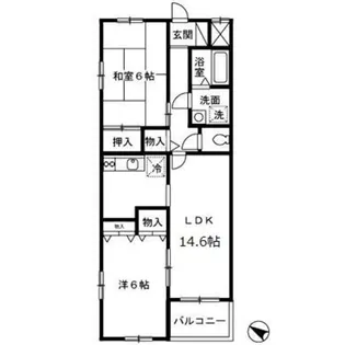 シルクトゥリー A【2階】の間取り