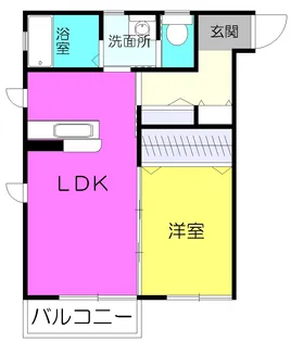 セフィラ岩切【1階】の間取り