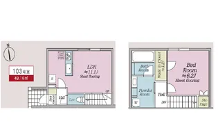 オルキデ蘆花公園 五番館の間取り