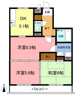 パークコート高島本町【2階】の間取り