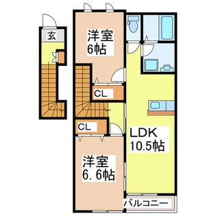 Art Queen【2階】の間取り