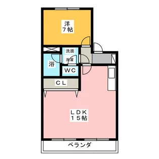 パークタウン豊【2階】の間取り